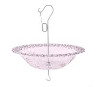 Sturdy Bird Feeder and Bath Attractive Outdoor Decor for Your Garden, Encouraging Bird Visits (Purple)