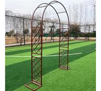 Sturdy Black Metal Garden Arch Trellis for Climbing Plants, 4.6ft x 7.5ft Outdoor Pergola Arbor, Ideal for Weddings, Parties, Indoor & Outdoor Decor