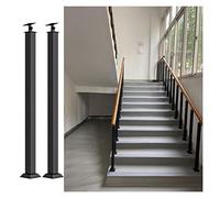 Sturdy Black Spiral Base Kit for Loft & Veranda, 2-Pack Contemporary Heavy-Duty Support Pillars, Easy Installation, Perfect for Home & Office Décor