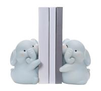 Sturdy Bookends, Resin Bookends with Cute Hugging Elephants, Living Room Decoration for Table, Farmhouse, Room, Offices, Cookbooks, Bar, Study Corner, Decoration for Farmhouse Desk