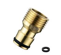 Sturdy Brass Water Flows Tap Adapter Set Portable for Kitchen Faucets with Detachable Aerators and Hose Connectors Automatic Water Stop