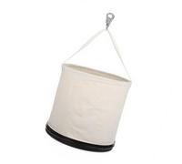 Sturdy Canvas Tool Bag, Hard Base with Adjustable Strap, Round Canvas Tool Bucket for Organizing Workshop and Storing Tools