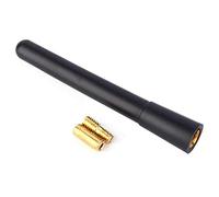 Sturdy Car Truck Black Short Stubby Antenna Mast for Seamless AM FM Radio Reception - Easy Screw-in Installation, Weather-Resistant Design, Universal Fit