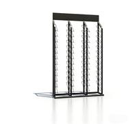 Sturdy Carbon Steel Tile Sample Display Stand Retail Rack for Marble Slate & Quartz 40"x12"x68" Showroom Organizer Durable Flo Sample Holder