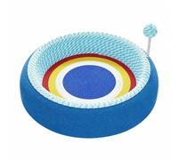 Sturdy Cat Scratching Bed, style to 1, color to 1 | Soft Teddy-Fleece Cover, Cat Scratcher Bed with Ball Toy, Multifunctional, for Living Room, Cats, Kittens