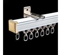 Sturdy CeilingMounted Curtain Rods Room Divider Track with Rollers Complete Installation Hardware Included Perfect for Home Decor and Space Management