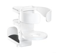 Sturdy Desk Clamp for Cup Holder and Headphone Hanger Keep Your Workspace Tidy (White)