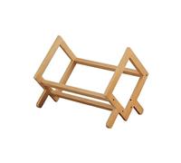 Sturdy Desktop Bookshelf - Multipurpose Book Rack & Holder for Study Room - Natural Wood 33CM - Ideal for nizing Books & Essentials Space-Saving Design