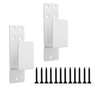 Sturdy Door Barricade Brackets for 2x4 Lumber Installation, Secure Your Home with Enhanced Protection (white)