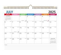 Sturdy Double Coil Binding Large Calendar Block 2025.7-2026.12