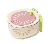 Sturdy Draining and Preservation Basket Portable Fruit Drainer Container with Lid and Foldable Handle for Meal Fruit Drainer Container