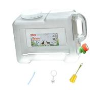Sturdy Drink Container And Screw Lid Water Canister Convenient for Transport And Cleaning Multifunctional PC Containers Suitable for P, 12L