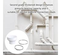 Sturdy Exhaust Hose Adapters Converts 150 Mm to 100 Mm with Metal Clamps Accessory for Efficient Ventilation Ducting Reducer Coupler