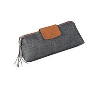 Sturdy Fabric Cosmetic Organizers Pouchs Foldable Design Water Resistant Lining Multi Functional Compartments Compact Fabric Foldable Pen Case