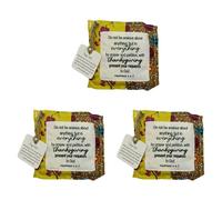 Sturdy Fabric Prayer Bag Containing Uplifting Messages for Homes Worship Meditations and Inner Peaces Promotion Small Decorative Fabric Bag for Spiritual Event Embodying Faith Hope and Good Wishes As