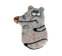 Sturdy Felt Coasters Set Animal Themed Desk Decorations For Coffee Mugs Handcrafted Kitchen Accessories With Artistic Embroidery Coworkers Set