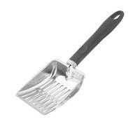 Sturdy Fireplace Shovel, Metal Coal Scoop, Stainless Steel Fire Pit Tool with Hollow Design, Heavy Duty Charcoal Cleaner, Hearth Supplies with Easy Use, Cleaning Tools for Indoor Outdoor