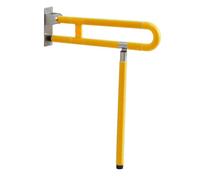 Sturdy Foldable Grab Bar with Side Rail, Yellow, Yellow, Size to 9