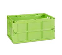 Sturdy folding storage box Heavy-Duty Crate Utility Tote 60 L Lightweight