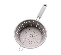 Sturdy Food Grades Silicone Skimmers with Sturdy Steel Net Cooks Grades Filtering Spoon Ideal for Home Cooks Silicone Colander Rustless Meshes High Temperatures Grooved Spoon