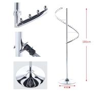 Sturdy Freestanding Metal Spiral Clothing Rack - Rotating Garment Display for Bedroom & Store - Stylish Black Hanger Holds 38 Clothes, Perfect for nizing & Showcasing Fashion.