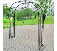 Sturdy Garden Arch for Climbing Plants, Metal Rose Arch Pergola for Outdoor Balconies, Large 300cm x 230cm in Natural Color, Available in 1.4m, 1.8m, 2.6m, 3.4m Sizes.