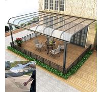 Sturdy Gazebo for Patio with Polycarbonate Roofing UV-Resistant Rainproof Panels Easy-Cut Greenhouse Panels for Outdoor Spaces and Patios Durable & Versatile Solutions