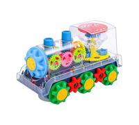 Sturdy Gear Train - 360 Rotation Toy, Bright Colors With Wheels, Interactive Car Motion | Children Boys Girls Toward Early Development Skill Enjoyment Exercise Activity Center Game Hobby Set