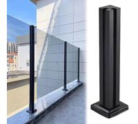 Sturdy Glass Balustrade Railing Post with Spigot Slots - Ideal for Indoor & Outdoor Landscape Decks Patios and Modern Architecture