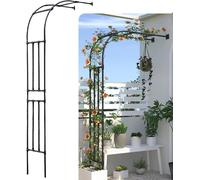 Sturdy Half Garden Arch Metal Frame Trellis for Climbing Plants Outdoor Arbor for Garden Decor 40x180x240cm Perfect for Flowers and Vines
