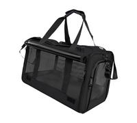 Sturdy Handbag Carrier Featuring Open Sides and Top for Air Exchange Small Animal Carrier Polyester Pet Carry Case