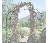 Sturdy Heavy Duty Metal Garden Arch for Climbing Plants - Durable Rose Arbor Flower Stand, Ideal for Outdoor Decoration and Garden Pathways