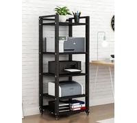 Sturdy Hi-Fi Support, 4-7 Tier Multimedia Shelf for DVDs & Audio Equipment, Modern Rolling Rack Cabinet for Home Use, Space-Saving Design, Stylish nization