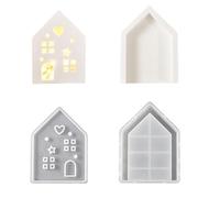 Sturdy Hollow House Display Multi Purpose Silicone Mold for Creating Artistic Hollow House Storage and Decors Storage Box Mold