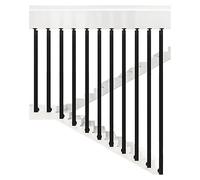 Sturdy Indoor Staircase ils - Disassemble Wrought Iron Guardrail for Steps - Black Metal Railing for Duplex Villa Porch Patio - 80cm Safety Barriers