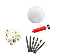 Sturdy Inflatable 4 Size Youth Soccer Ball Featuring Unique Artwork Great for Training and Exercise Group Games Coordination Ball