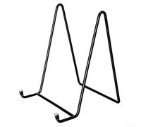 Sturdy Iron Frame Easel Stand for Art Photo Sign Display Supporting Various Flat Decor and Promotional Items (Black)