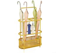 Sturdy Iron Umbrella Stand 50cm Height Rust Resistant(Gold)