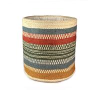 Sturdy Jute Planter Basket Modern Woven Basket for 8" Flower Pot Floor Indoor Planters, 10” x 10” Storage Organizer Basket Home Decor Boho Chic Storage Earth-Friendly Planter (10x10 Inches, Multi)