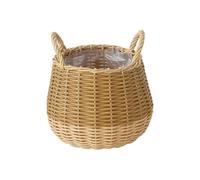 Sturdy Kitchens Storage Basket Functional Kitchens Storage Basket Holder With Realistic Plant For A Natural Feel Dining Table Centerpieces