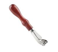 Sturdy Leather Press Wheel with Natural Wood Handle for and Stamping Work Wood Handle Leather Stamping Set