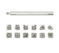 Sturdy Leather Tools Set, Floral Designs, Twelve Tangcao