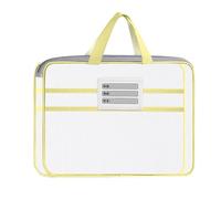 Sturdy Mesh File Bag, Zipper Document Storage Pouch, A4 Size Organizer with Carry Handle, Nylon Office File Organizer, Zipper Mesh Folder with Simple Design, School Supply Bag for Students Exams