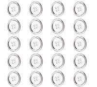 Sturdy Metal Alloy Four Eye Button for Childrens Apparel and Creative Sewing Craft Craft Button