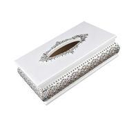 Sturdy Metal and Wood Tissue Holder with Square Designs Long Time Use Kitchen Living Room Decoration Decorative Tissue Holder