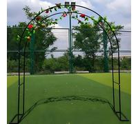 Sturdy Metal Arch Pergola for Climbing Plants, Height Adjustable 2-3.5m, Outdoor Arbor for Weddings, Durable Backyard Trellis