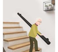 Sturdy Metal Banisters for Stairs Indoor, Anti-Slip Banister Handrail Indoors Long 1 1.6 3.3 5.1 6 M, Stair Handrails Exterior for Garage/Porch/Loft(L 480cm/15.7ft)