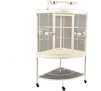 Sturdy Metal Bird Cage for Parrots, Macaws, Canaries, and Finches - Spacious Design for Comfortable Living, Easy Cleaning, and Durable Use in Home Aviaries