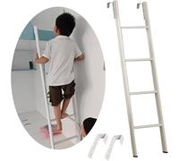 Sturdy Metal Bunk Bed Ladder - 45" Short Climb Step with 2 Hooks - Ideal for Dorms, Lofts & Home Use - Safe & Easy Access for Kids & Adults