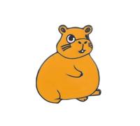 Sturdy Metal Capybaras Brooch Pin Elegant Capybaras Cartoon Brooch Charm Great For School Life And Leisure Event Capybara Metal Pin